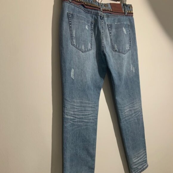 One Teaspoon Unique Baggies Slouchy Distressed Western Women's Jeans - Size 30 - Picture 6 of 6